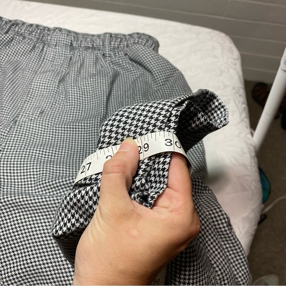 Mercer Culinary Chef Pants Houndstooth 1X Wide Leg with Pockets Loose Fit Baggy - Picture 7 of 14